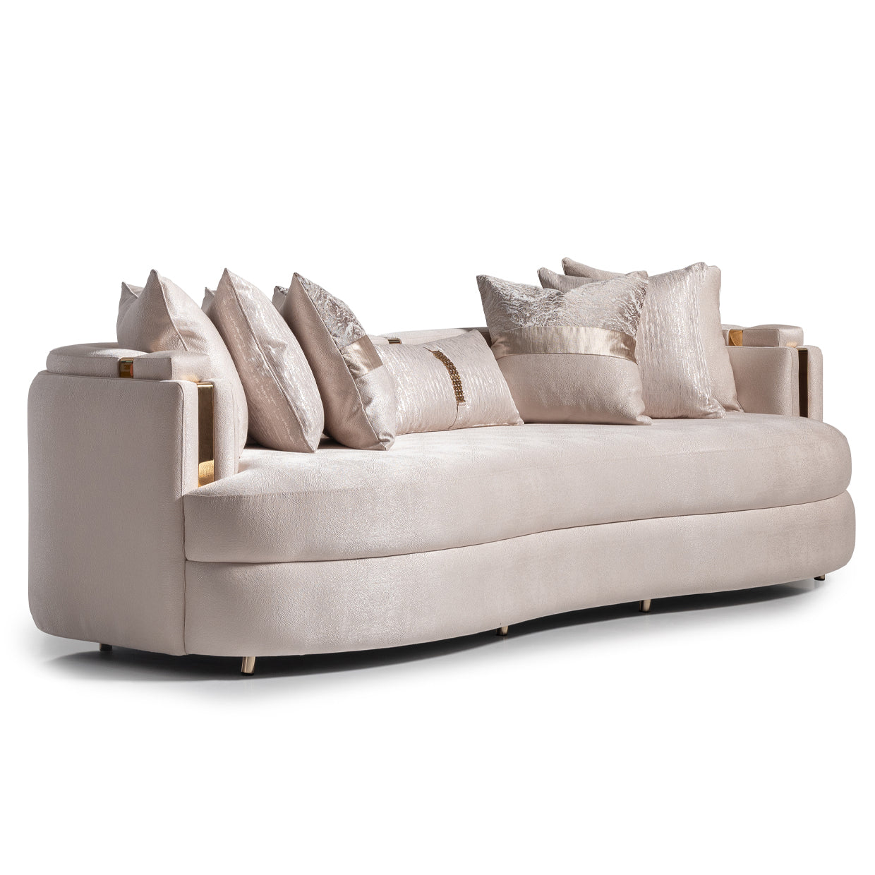 Carmela Mansion Sofa Almond Gold