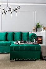 Load image into Gallery viewer, Larry Velvet Double Chaise Sectional
