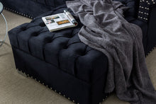 Load image into Gallery viewer, Larry Velvet Double Chaise Sectional
