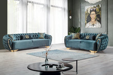 Load image into Gallery viewer, Victoria Velvet Sofa &amp; Loveseat
