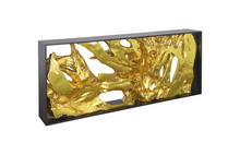 Load image into Gallery viewer, Cast Root Framed Console Table Wood Frame, Resin, Gold Leaf
