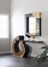 Load image into Gallery viewer, Mercury Mirror, Square, Black, Gold Leaf
