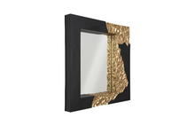 Load image into Gallery viewer, Mercury Mirror, Square, Black, Gold Leaf
