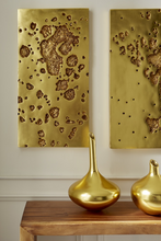 Load image into Gallery viewer, Splotch Wall Art, Rectangle, Gold Leaf
