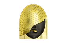 Load image into Gallery viewer, Fashion Faces Wall Art, Large Wave, Black and Gold
