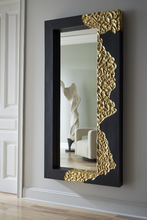 Load image into Gallery viewer, Mercury Mirror, Rectangle Black, Gold Leaf
