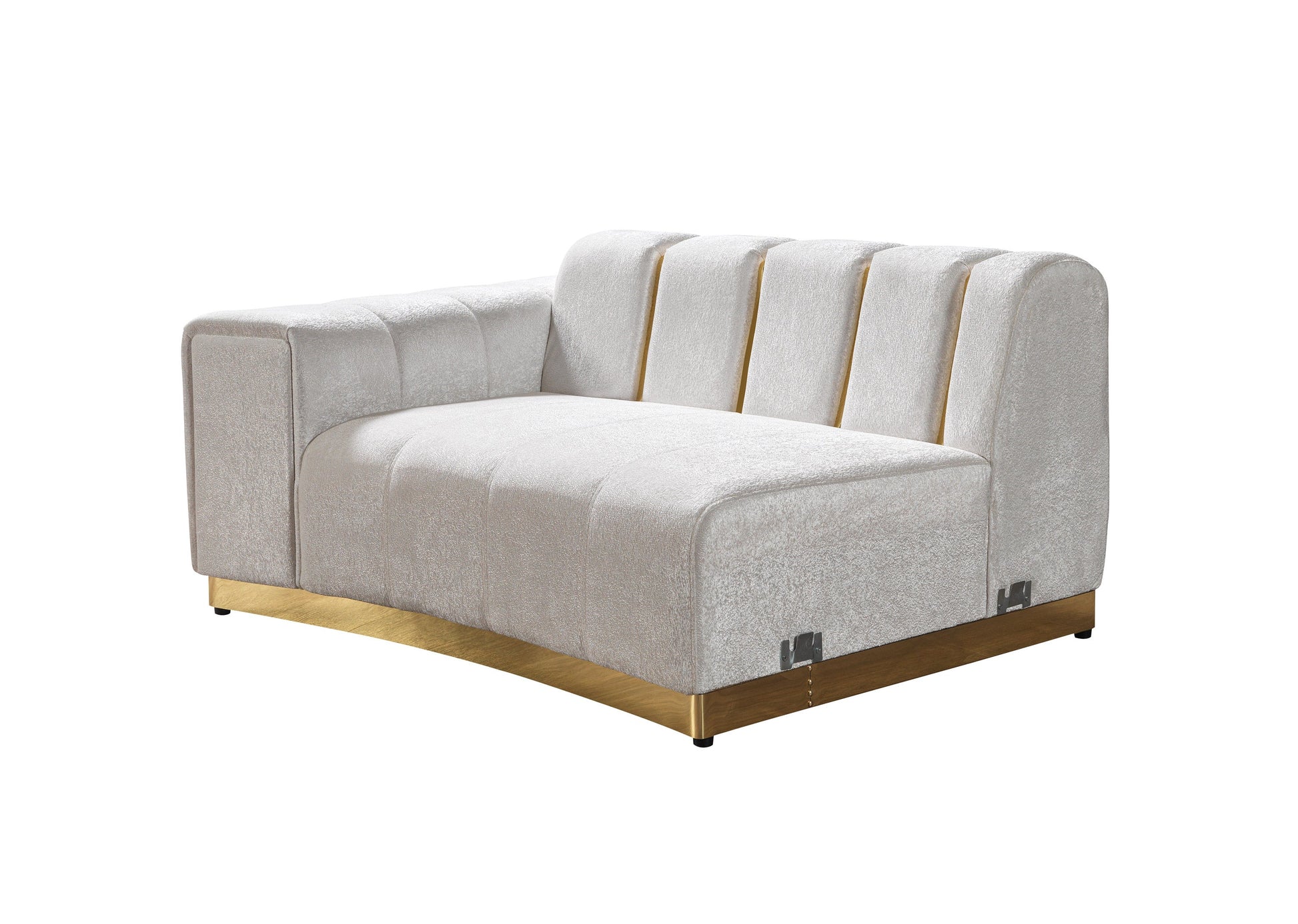 Michelle Ivory Velvet Curved 118" Sectional [ETA: 12/15]