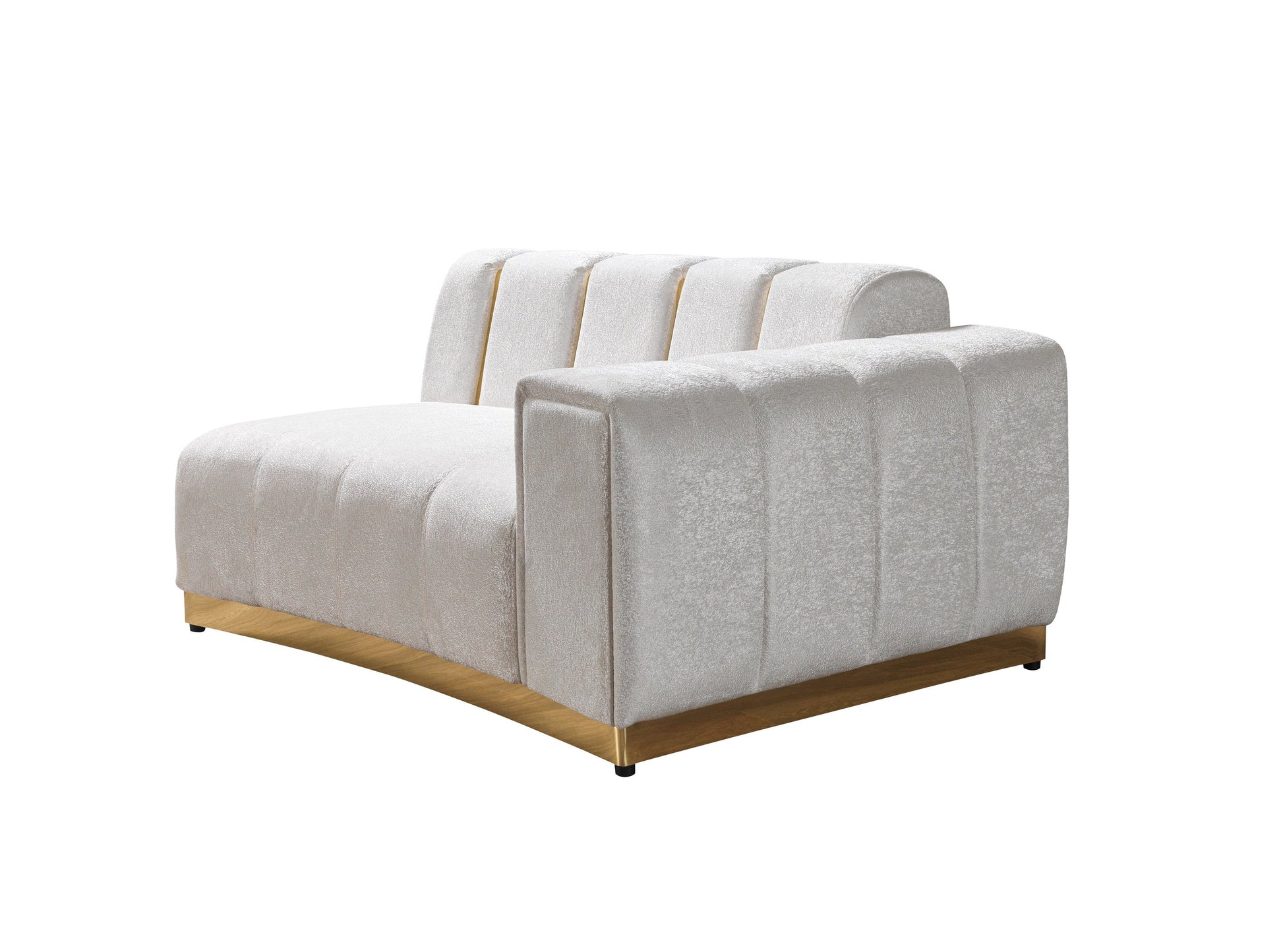 Michelle Ivory Velvet Curved 118" Sectional [ETA: 12/15]