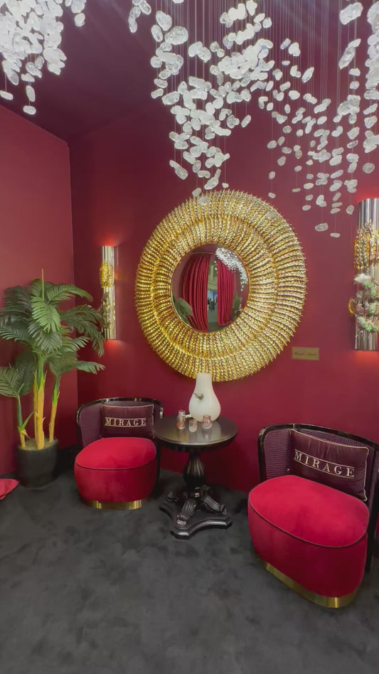 Handcrafted Gold Sunburst Luxury Mirror