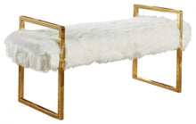 Load image into Gallery viewer, Chloe Faux Fur Bench
