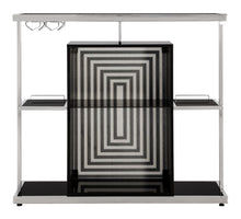 Load image into Gallery viewer, 2-tier Bar Unit Glossy Black and White
