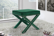 Load image into Gallery viewer, Nixon Velvet Ottoman | Bench
