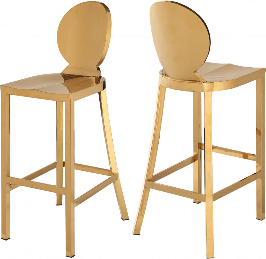 Maddox Gold Stainless Steel Bar Stool