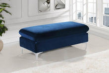 Load image into Gallery viewer, Naomi Velvet Ottoman | Bench
