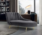 Load image into Gallery viewer, Margo Velvet Chaise Lounge
