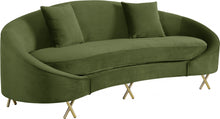 Load image into Gallery viewer, Serpentine Velvet Sofa
