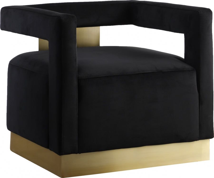 Armani Velvet Accent Chair