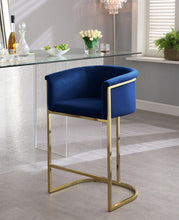 Load image into Gallery viewer, Donatella Velvet Counter Stool
