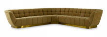 Load image into Gallery viewer, Divani Casa Granby - Glam Mustard and Gold Fabric
