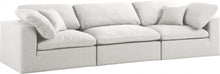 Load image into Gallery viewer, Serene Linen Deluxe Cloud Modular Down Filled Overstuffed 119&quot; Sofa
