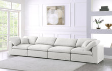 Load image into Gallery viewer, Serene Linen Deluxe Cloud Modular Down Filled Overstuffed 158&quot; Sofa
