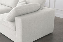 Load image into Gallery viewer, Serene Linen Deluxe Cloud Modular Down Filled Overstuffed 158&quot; Sofa
