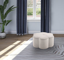 Load image into Gallery viewer, Daisy Velvet Ottoman
