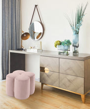 Load image into Gallery viewer, Clover Velvet Ottoman
