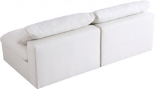 Load image into Gallery viewer, Serene Linen Deluxe Cloud Modular Down Filled Overstuffed 78&quot; Armless Sofa
