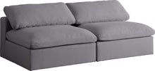Load image into Gallery viewer, Serene Linen Deluxe Cloud Modular Down Filled Overstuffed 78&quot; Armless Sofa
