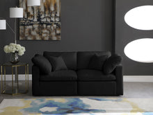 Load image into Gallery viewer, Plush Velvet Standard Cloud Modular Down Filled Overstuffed 70&quot; Sofa
