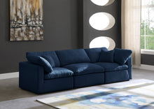 Load image into Gallery viewer, Plush Velvet Standard Cloud Modular Down Filled Overstuffed 105&quot; Sofa
