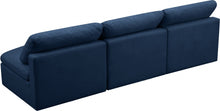 Load image into Gallery viewer, Plush Velvet Standard Cloud Modular Down Filled Overstuffed 105&quot; Armless Sofa
