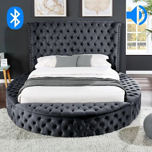 Empress Bluetooth Round Bed