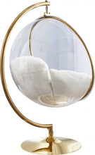 Load image into Gallery viewer, Luna Acrylic Swing Bubble Faux Fur Accent Chair
