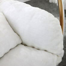 Load image into Gallery viewer, Luna Acrylic Swing Bubble Faux Fur Accent Chair
