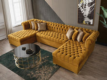 Load image into Gallery viewer, Lauren Velvet Double Chaise Sectional
